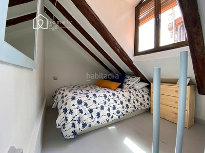 Alquiler piso estudio dúplex completamente equipado en zona emblemática . ideal para largas estancias en la capital. en Madrid