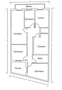 Piso primero con 3 habitaciones, ascensor y calefacción en Artesa de Lleida