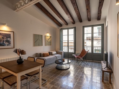 Alquiler de piso en Sant Pere, Santa Caterina i la Ribera de 1 habitación con terraza y muebles