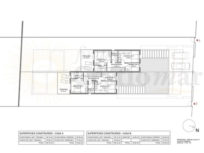 Casa en carrer mas de l'aguiló próxima construcción de casas pareadas en Cambrils