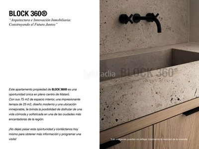 Piso exclusiva vivienda de diseño 100% block 360®. en Mataró