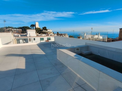 Ático en carrer de bonavista 7 ático con 3 habitaciones con ascensor, calefacción, aire acondicionado y vistas al mar en Sant Pol de Mar