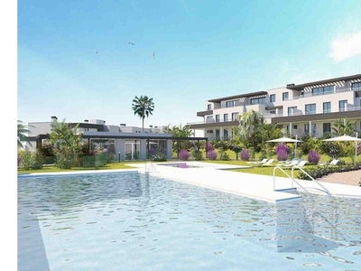 Estepona Costa del Sol Espectacular piso de 53 m2 con 1 dormitorio. terraza y jardín en urbanización única en Estepona