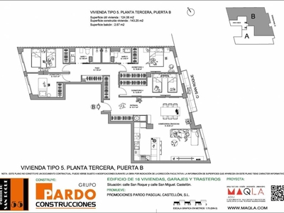 Venta Piso Castellón de la Plana - Castelló de la Plana. Piso de cuatro habitaciones en C/ San Roque 55. Tercera planta con terraza