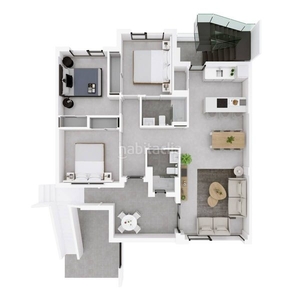 Apartamento resort duplex 98m2, 3 dormitorios, 2 baños, (jardín o solárium), parking, piscinas, . en San Javier