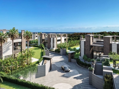 Casa con 6 habitaciones con parking, piscina, aire acondicionado, jardín y vistas al mar en Marbella