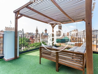Alquiler piso en alquiler con terraza junto al mercado central. en Valencia