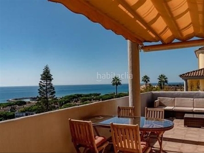 Ático con 2 habitaciones con ascensor, parking, aire acondicionado y vistas al mar en Marbella