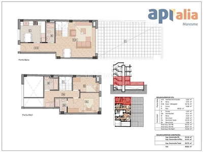 Dúplex espectacular bajo dúplex de obra nueva en Centre Badalona