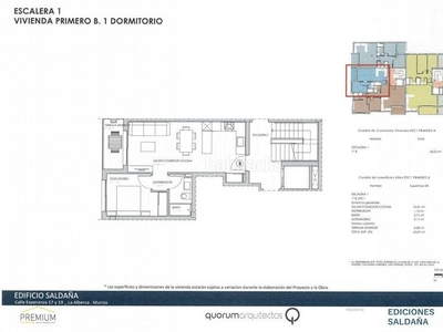 Piso vivienda de 1 dormitorio de obra nueva en la Alberca con piscina comunitaria en Murcia