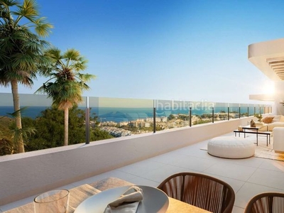 Apartamento con 2 habitaciones con ascensor, piscina, aire acondicionado y vistas al mar en Mijas