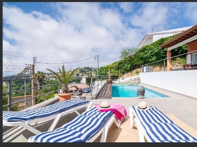 Casa en mirador de gramola 1 casa con 4 habitaciones amueblada con parking, piscina, calefacción, aire acondicionado y vistas al mar en Sant Cebrià de Vallalta
