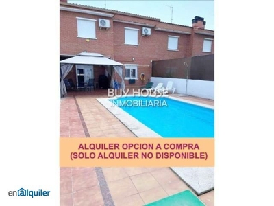 Chalet adosado en yeles con piscina privada - zona piscina municipal disponible en alquiler con opción a compra.