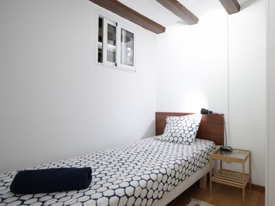 Habitación acogedora en apartamento de 2 dormitorios en El Raval, Barcelona
