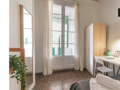 Relajante habitación en un apartamento de 7 dormitorios en el Eixample, Barcelona