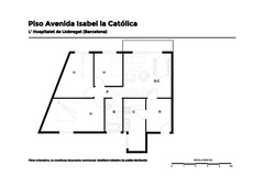 Piso vivienda de 3 habitaciones junto polideportivo de las planas en Hospitalet de Llobregat (L´)