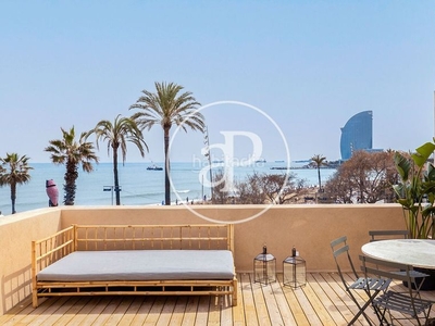 Piso vivienda a estrenar en primera línea de mar con terraza en Barcelona