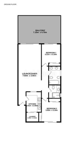 Planta baja con 2 habitaciones en Parque Central Estepona