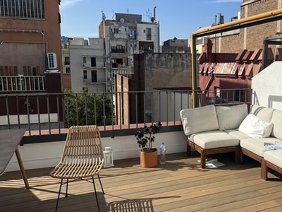 Delightful flat with huge private terrace in Gracia