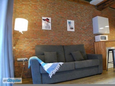 Bellamente decorado apartamento de 1 dormitorio con aire acondicionado en alquiler cerca del Parque del Buen Retiro, Madrid
