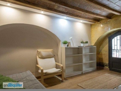 Precioso apartamento estudio en alquiler en El Raval