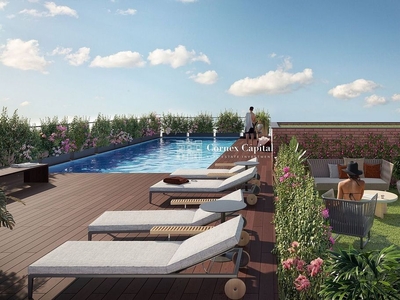 Piso en venta en Sants-Badal de 3 habitaciones con terraza y piscina