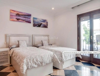 Alquiler piso apartamento en primera línea en Puerto Banús Marbella