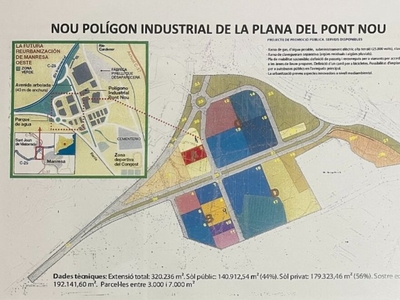 Parcela de suelo industrial de 3848 m2 en Manresa