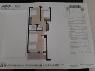 Piso de dos habitaciones nuevo, tercera planta, Garena, Alcalá de Henares