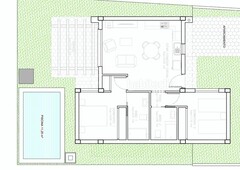 Chalet con 2 habitaciones con piscina y aire acondicionado en Torre - Pacheco