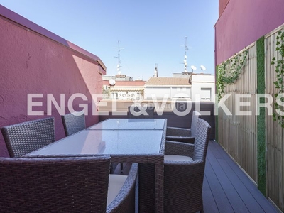 Ático con dos terrazas en barrio de Ibiza en Madrid