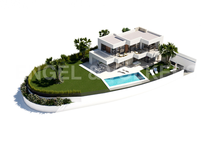 Villa espaciosa con gran terraza y vistas al mar